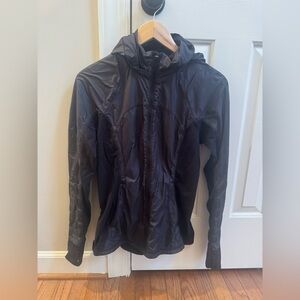 Black Lulu lemon Hooded Jacket